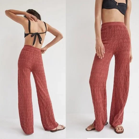 Anthropologie Pants - Anthropologie Pointelle Wide-Leg Pants